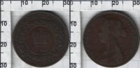 1 цент Nova Scotia Victoria (1861-1864) XF KM# 8
