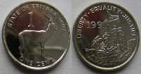 1 цент Эритреи (1997) UNC KM# 43 