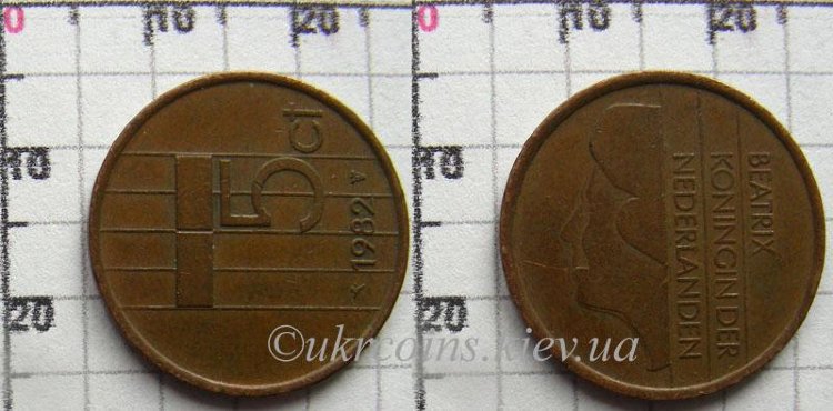 5 центов Нидерланды (1982-2000) XF KM# 202