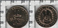 10 франков Джибути (2013) UNC KM# 23 