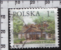 Почтовая марка Польши "Домик" (1999)