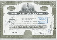  Aкция США "Rocwell-Standard Corporation" 1966