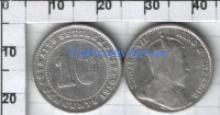 10 центов Стрейтс-Сетлментс Edward VII (1909-1910) VF KM# 21a