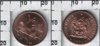 1/2 цента ЮАР (1970-1983) UNC KM# 81