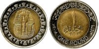 1 фунт Египет "Маска Тутанхамона" (2007) UN KM# 940a