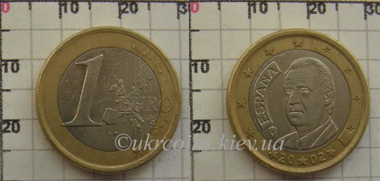 1 евро Испания (1999-2006) XF KM# 1046