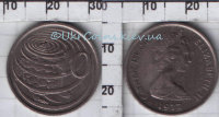10 центов "Второй портрет королевы" Каймановые острова (1972-1986) XF KM# 3