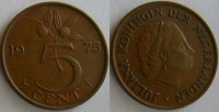 5 центов Нидерланды (1950-1980) XF KM# 181