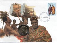 5 седи Гана (1984) UNC KM# 26 (В конверте с маркой)