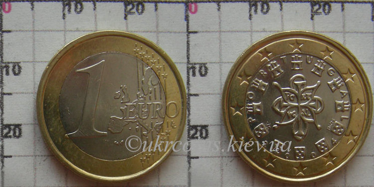 1 евро Португалия (2004) UNC KM# 746