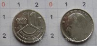 1 франк Бельгия "Belgique" (1989-1993) XF KM# 170 