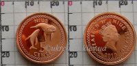 5 центов "Два кита" Ниуэ (2010) UNC KM# 193