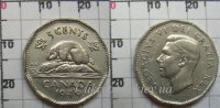 5 центов Канада George VI (1948-1950) XF KM# 42
