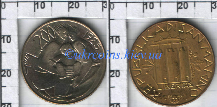 2v6.jpg 200 лир Сан-Марино (1985) UNC KM# 185