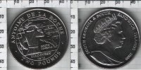 2 фунта "225-летие открытия Южная Джорджия"Южно-Сандвичевы острова(2000) UNC KM# 3