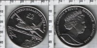 2 фунта "90-летие ВВС"Южно-Сандвичевы острова(2008) UNC KM# 49
