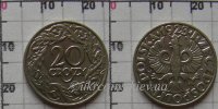 20 грошей (никель) Польская Народная Республика (1923)  XF Y# 12