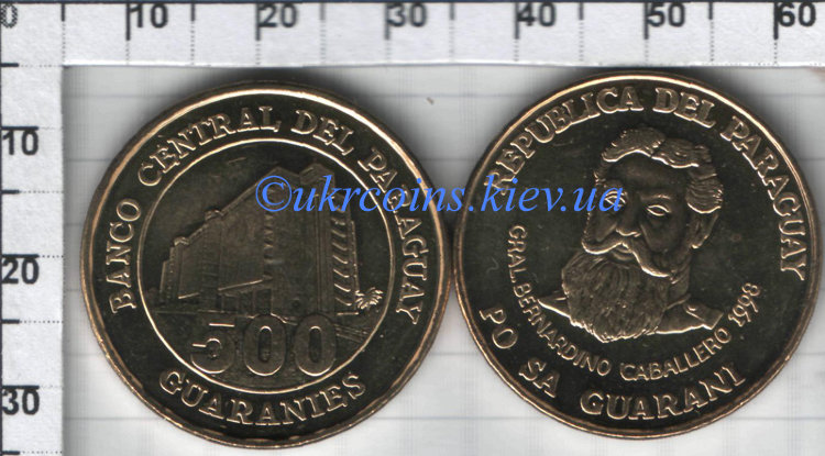 500 гуарани Парагвай (1998-2005) UNC KM# 195