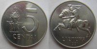 5 центов Литва (1991) UNC KM# 87