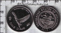 10 центов "Птица" Федеративные Штаты Микронезии (2012) UNC KM# NEW