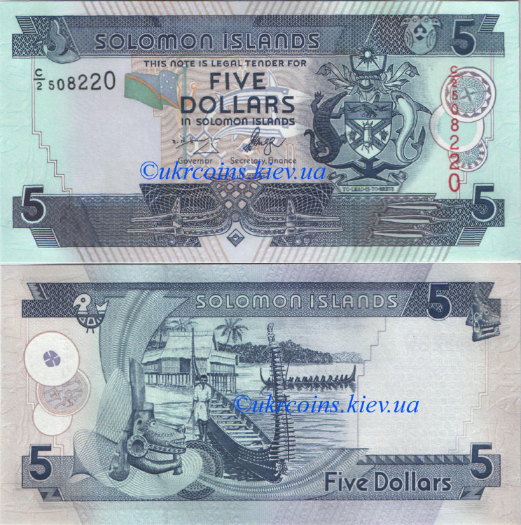 5 долларов Соломоновы острова (2006 ND) UNC SB-26