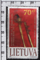 Почтовая марка Литвы "Сабли" (1999)
