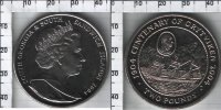 2 фунта " 100 лет со дня Грютвикене"Южно-Сандвичевы острова(2004) UNC KM# 21