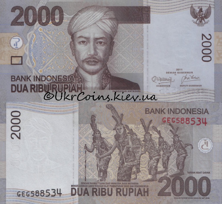 2000 рупий Индонезия (2011) UNC ID-NEW