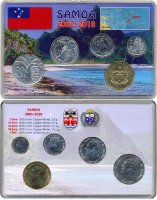Набор Самоа  в пластиковой упаковке (2002-2010) UNC 