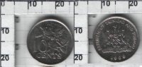 10 центов Тринидад и Тобаго (1976-2012) XF KM# 31 