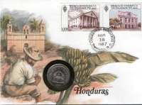 10 центаво Гондурас (1976-1995) UNC KM# 76а (В конверте с маркой)