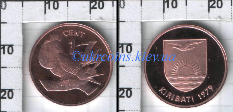 1 цент Кирибати (1979-1992) UNC KM# 1
