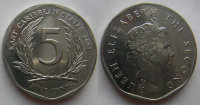 5 центов Восточно-Карибские Штаты (2002-2008) UNC KM# 36