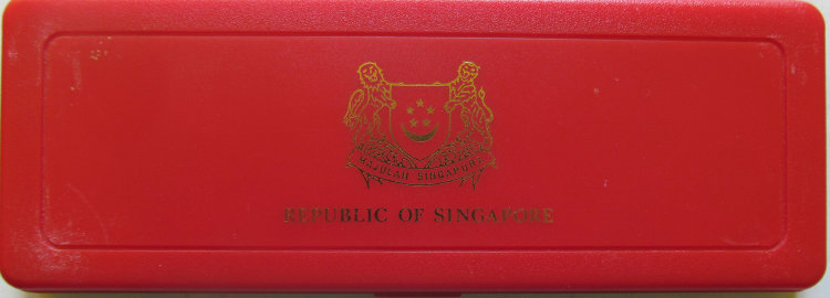 Набор Сингапура 1+5+10+20+50 центов+1S (1988) UNС (ГОД ДРАКОНА) 