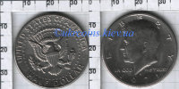 50 центов США (1972) XF KM# 202b 