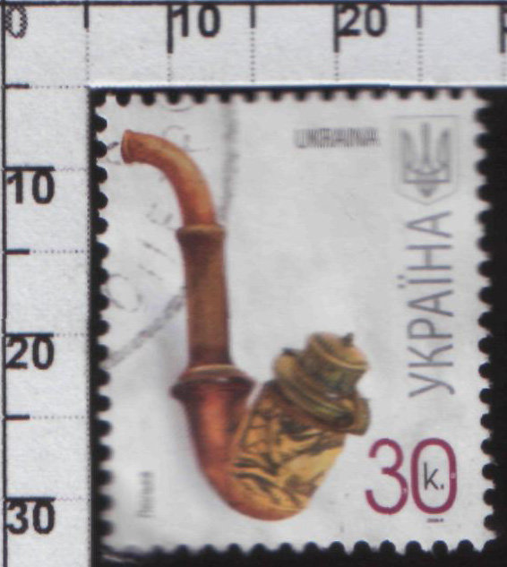 Почтовая марка Украины "Люлька" XF