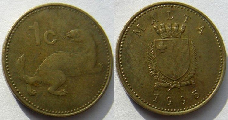 1 цент Мальта (1991-2007) XF KM# 93 