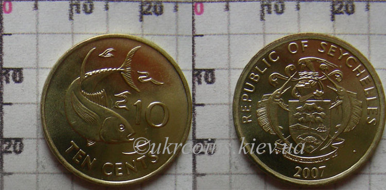 10 центов Сейшельские острова (1994-2007) UNC KM# 48.2