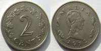 2 цента Мальта (1972-1982) XF KM# 9 