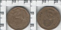 20 центов (English Legend - South Africa)  (2002)  KM# 270