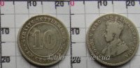 10 центов Стрейтс-Сетлментс George V (1926-1927) VF KM# 29b
