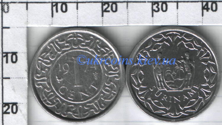 1 цент Суринам (1972-1986) UNC KM# 11a