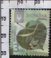 Почтовая марка Украины "Липа" XF