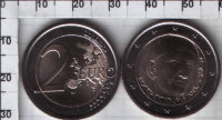 2 евро Италия "700 лет со дня рождения Джованни Боккаччо" (2013) UNC KM# NEW