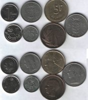 Набор монет Бельгии (7 монет)  VF-XF №38