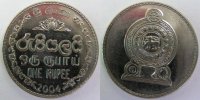 1 рупия (большая) Шри-Ланка (1972-1978) XF KM#136.1