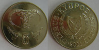 5 центов Кипр (1992-2004) UNC KM# 55.3